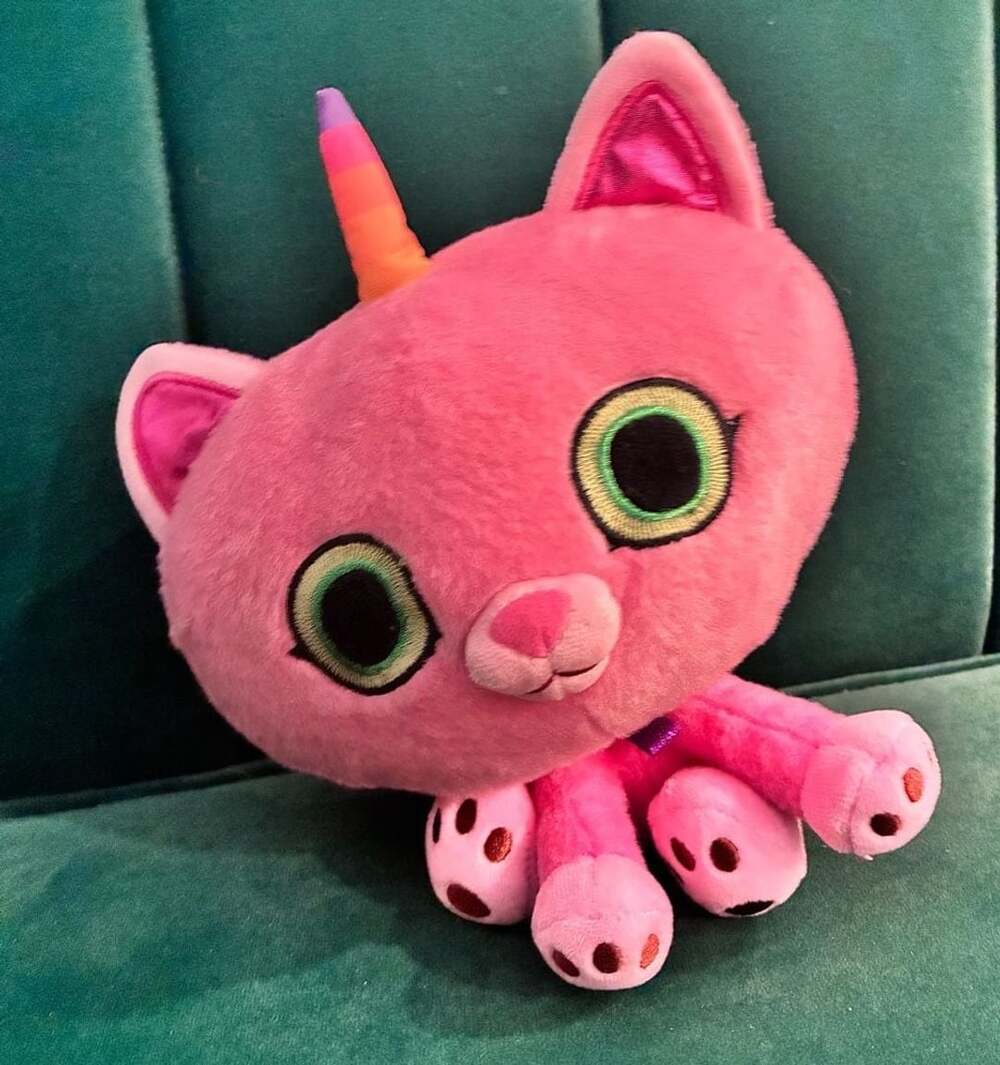 MerryMakers Itty-Bitty Kitty-Corn Plush Pink Cat Unicorn